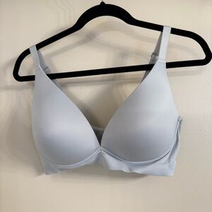 SOMA Enbliss Luxe Plunge Bralette, Light Gray, Size XL, EUC
